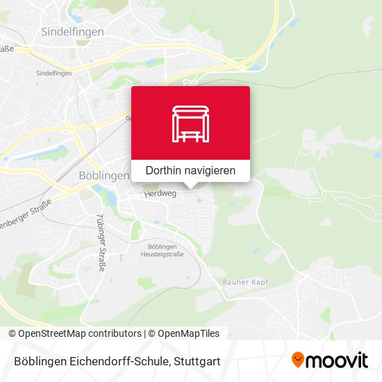Böblingen Eichendorff-Schule Karte