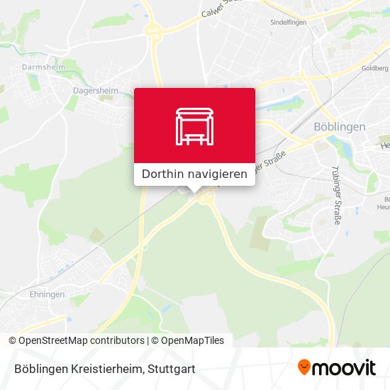 Böblingen Kreistierheim Karte