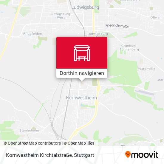 Kornwestheim Kirchtalstraße Karte