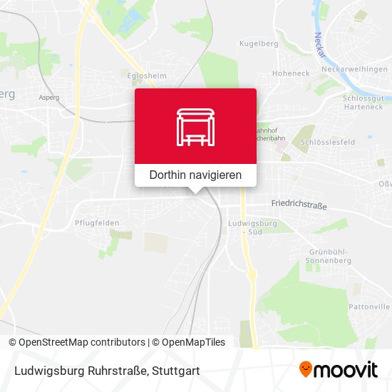 Ludwigsburg Ruhrstraße Karte