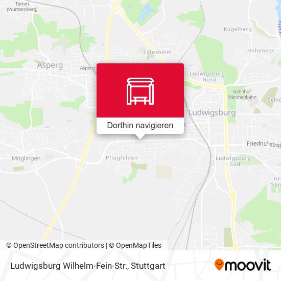 Ludwigsburg Wilhelm-Fein-Str. Karte