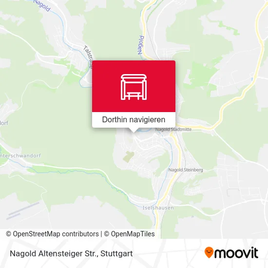 Nagold Altensteiger Str. Karte