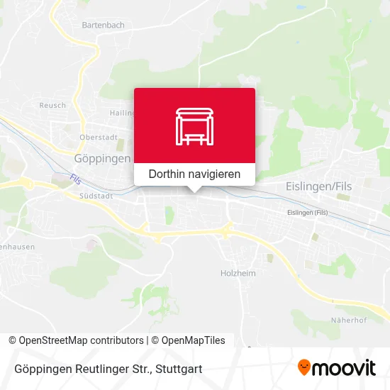 Göppingen Reutlinger Str. Karte