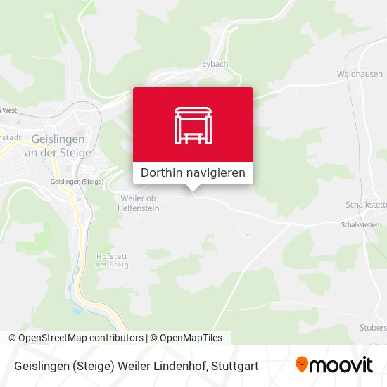 Geislingen (Steige) Weiler Lindenhof Karte