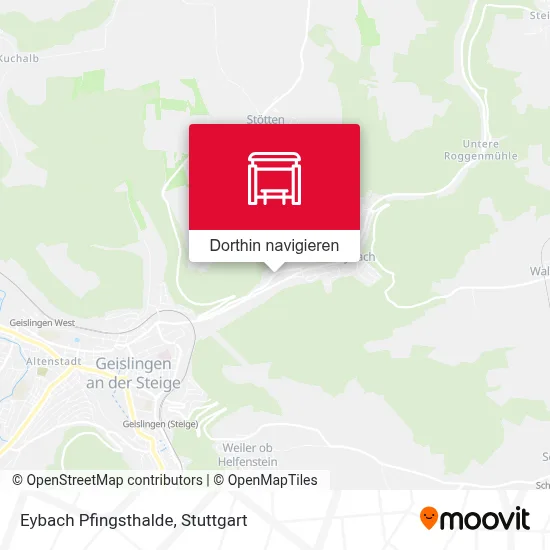 Eybach Pfingsthalde Karte