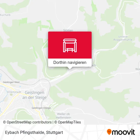 Eybach Pfingsthalde Karte