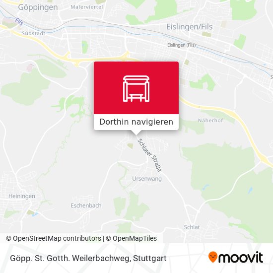 Göpp. St. Gotth. Weilerbachweg Karte