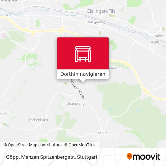 Göpp. Manzen Spitzenbergstr. Karte