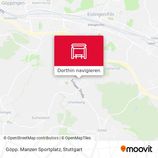 Göpp. Manzen Sportplatz Karte