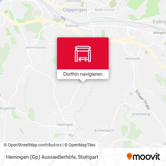 Heiningen (Gp) Aussiedlerhöfe Karte
