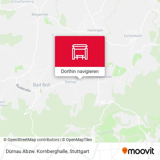 Dürnau Abzw. Kornberghalle Karte