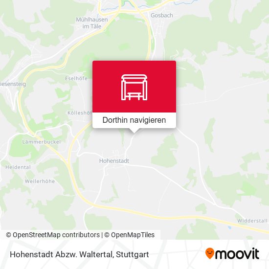Hohenstadt Abzw. Waltertal Karte