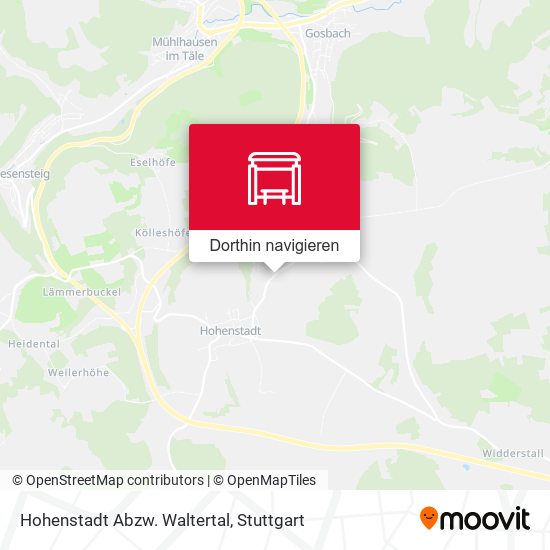 Hohenstadt Abzw. Waltertal Karte