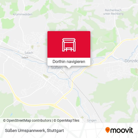 Süßen Umspannwerk Karte