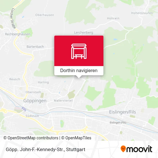 Göpp. John-F.-Kennedy-Str. Karte