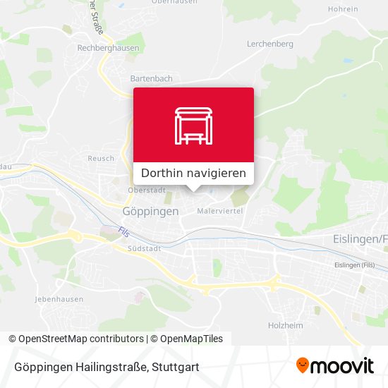 Göppingen Hailingstraße Karte