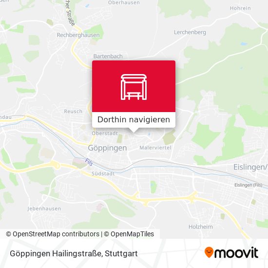 Göppingen Hailingstraße Karte