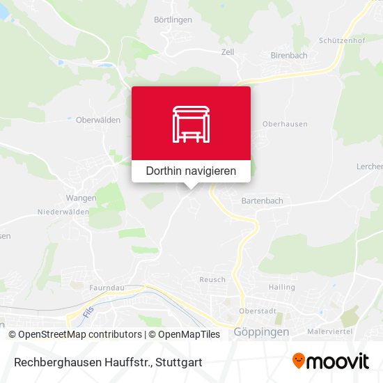 Rechberghausen Hauffstr. Karte