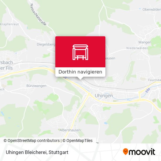 Uhingen Bleicherei Karte