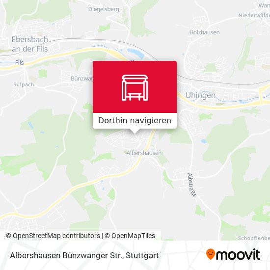 Albershausen Bünzwanger Str. Karte
