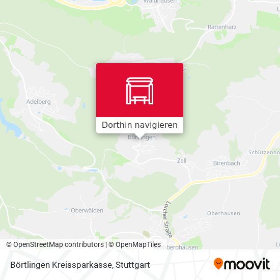 Börtlingen Kreissparkasse Karte