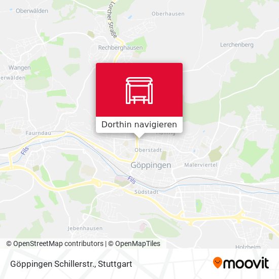 Göppingen Schillerstr. Karte