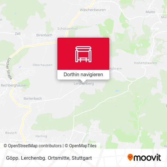 Göpp. Lerchenbg. Ortsmitte Karte