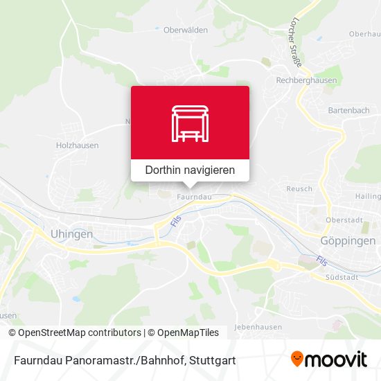 Faurndau Panoramastr./Bahnhof Karte