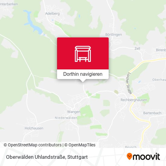 Oberwälden Uhlandstraße Karte