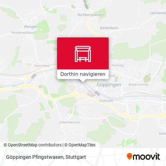 Göppingen Pfingstwasen Karte