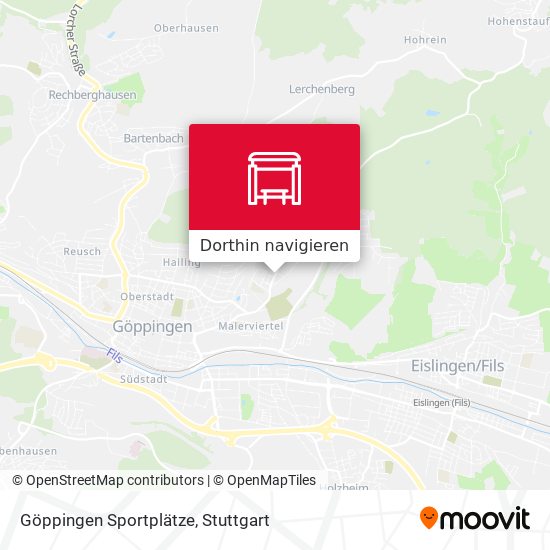 Göppingen Sportplätze Karte