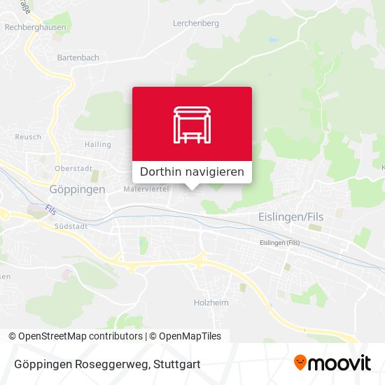Göppingen Roseggerweg Karte