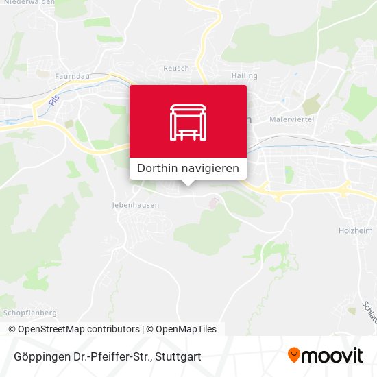 Göppingen Dr.-Pfeiffer-Str. Karte