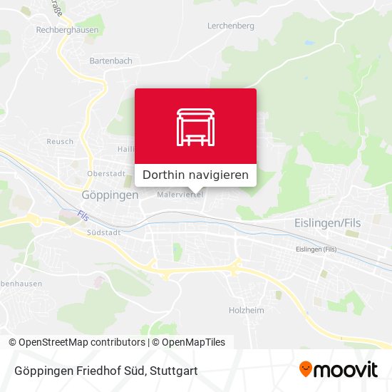 Göppingen Friedhof Süd Karte