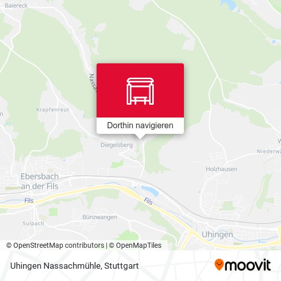 Uhingen Nassachmühle Karte