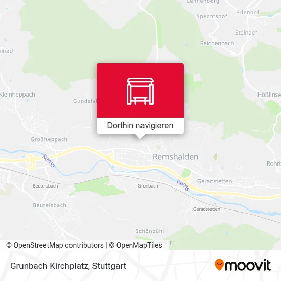 Grunbach Kirchplatz Karte