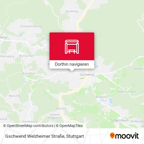 Gschwend Welzheimer Straße Karte