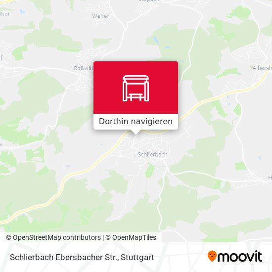 Schlierbach Ebersbacher Str. Karte
