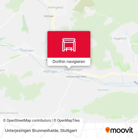 Unterjesingen Brunnenhalde Karte