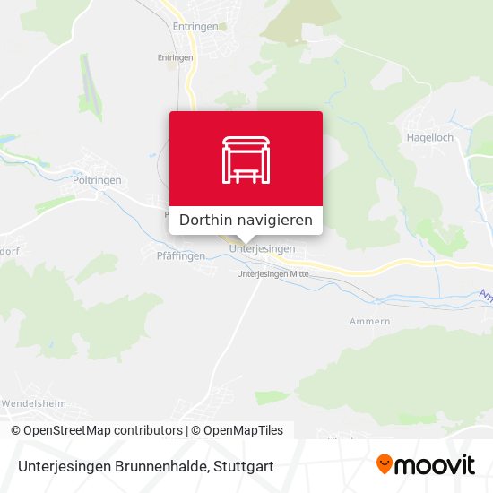 Unterjesingen Brunnenhalde Karte