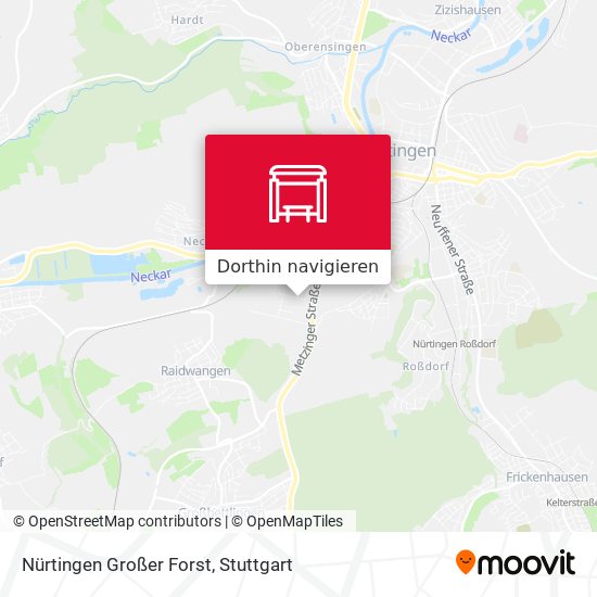 Nürtingen Großer Forst Karte