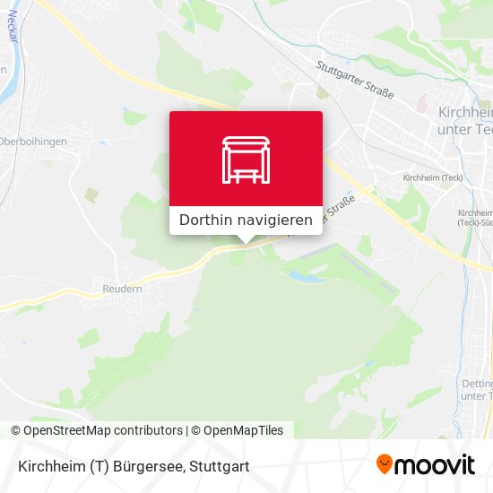 Kirchheim (T) Bürgersee Karte