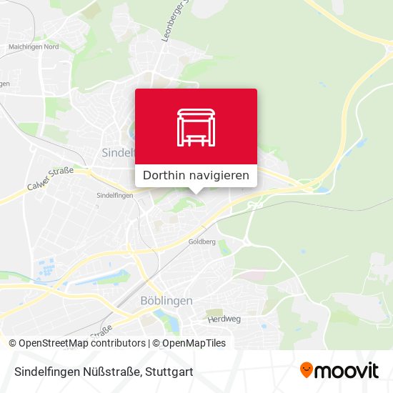 Sindelfingen Nüßstraße Karte