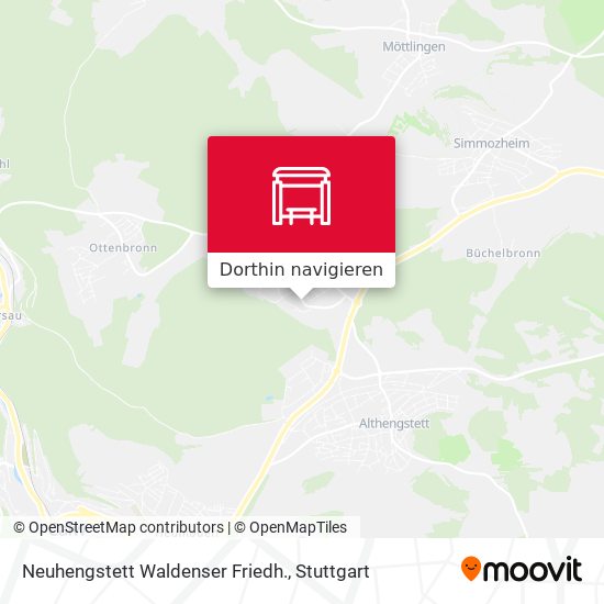 Neuhengstett Waldenser Friedh. Karte