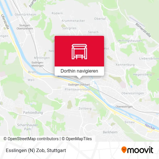 Esslingen (N) Zob Karte