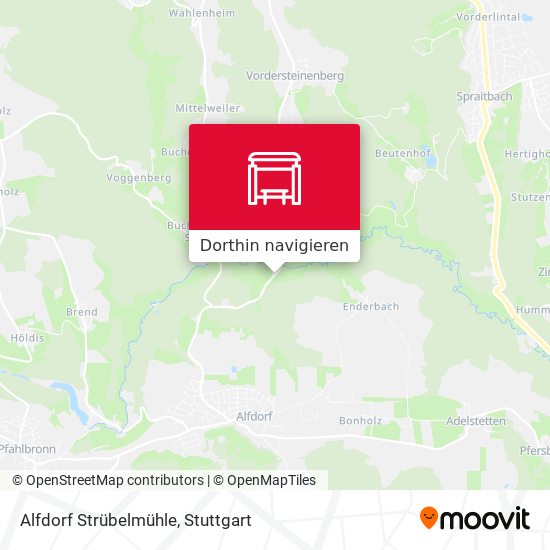 Alfdorf Strübelmühle Karte