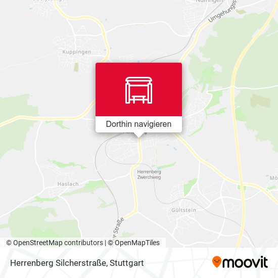 Herrenberg Silcherstraße Karte