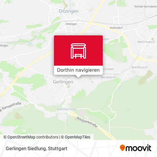 Gerlingen Siedlung Karte