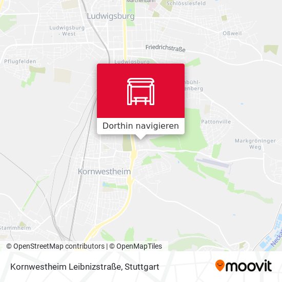 Kornwestheim Leibnizstraße Karte