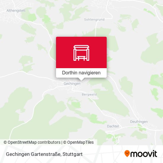 Gechingen Gartenstraße Karte